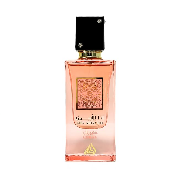 Ana Abiyedh Coral for Unisex Eau de Parfum Spray, 2.0 Ounce / 60 ml by Lattafa