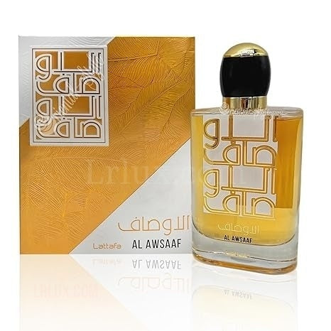 Al Awsaaf Eau de Parfum Spray for Men, 3.4 Ounce by Lattafa