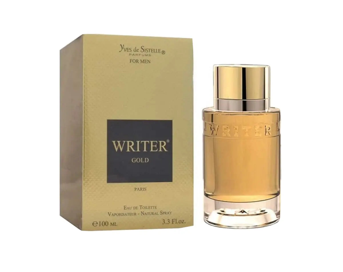 Writer Gold Perfume  Edp for Men 3.4oz 100ml by Cyrus